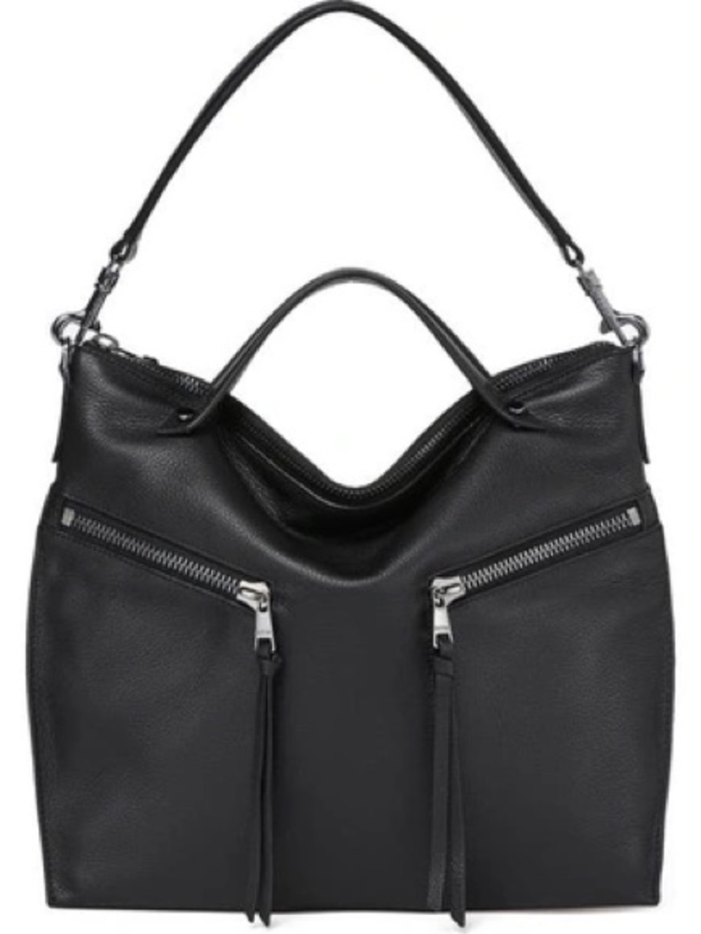 Botkier Trigger Convertible Hobo Bag Black Leather